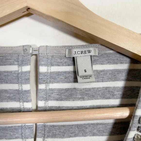 J.Crew Sleeveless Embellished Striped Top - Picture 7 of 11